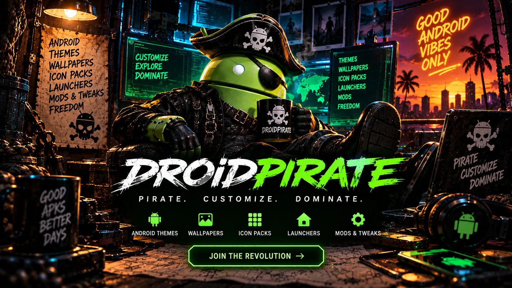 DroidPirate Android customization hideout