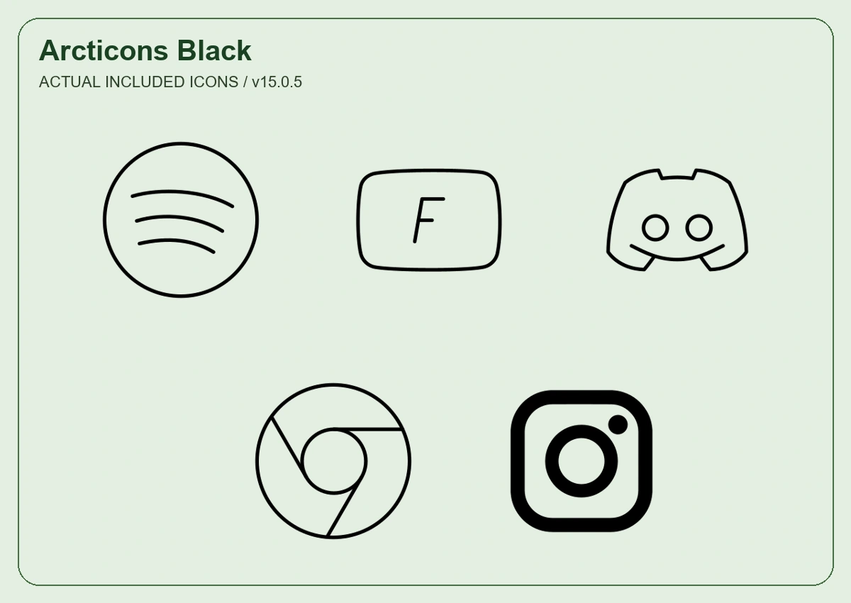 Arcticons Black preview 1