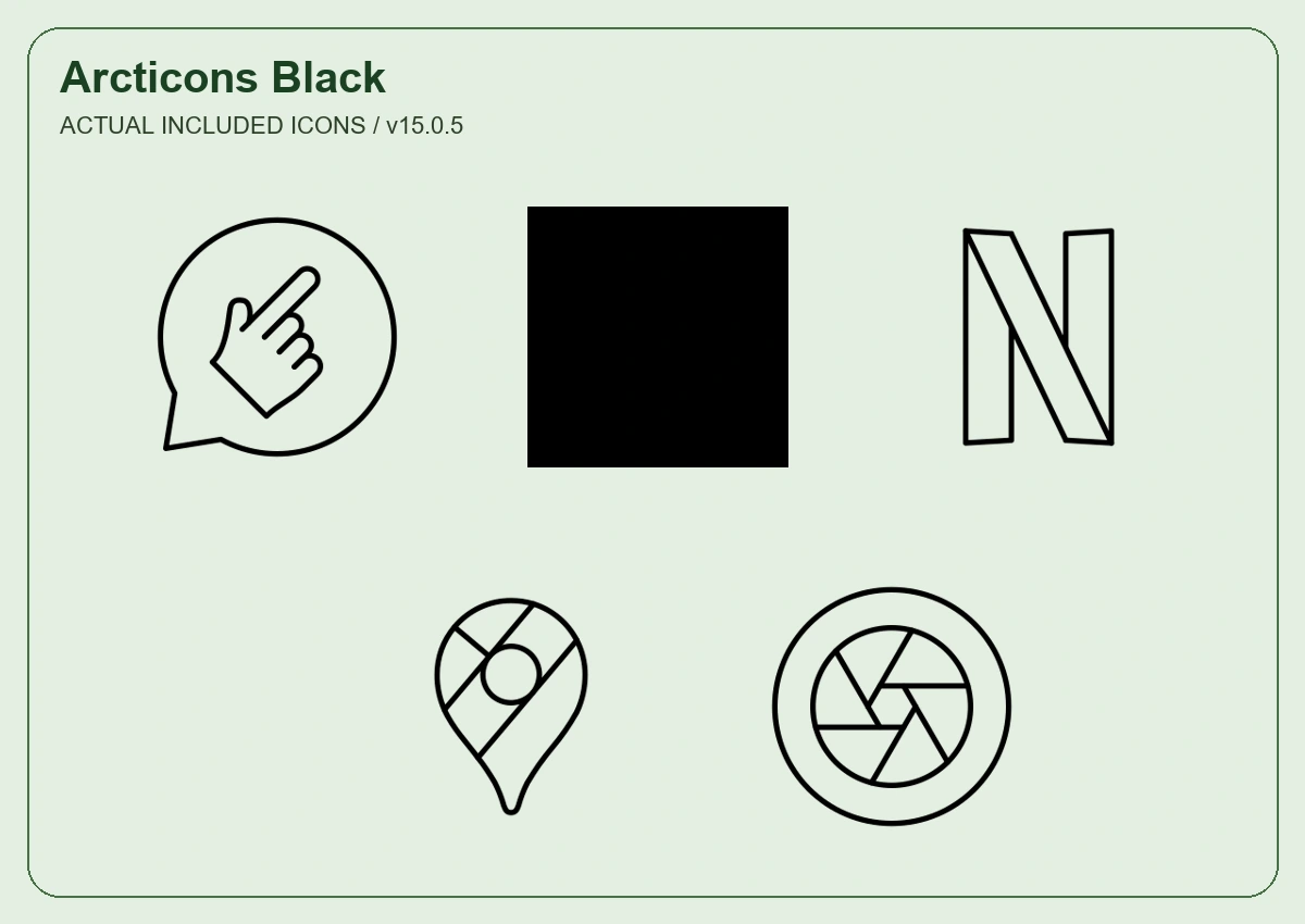 Arcticons Black preview 2