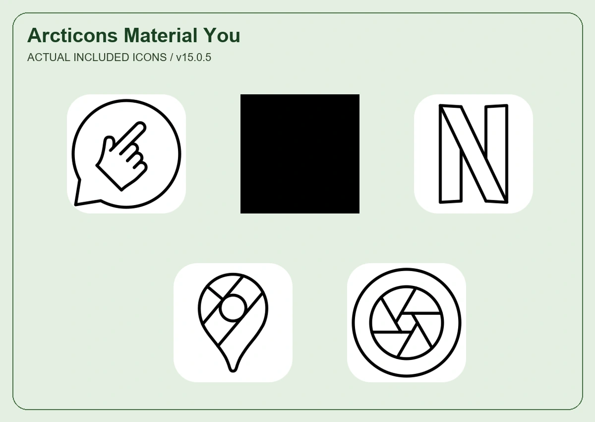 Arcticons Material You preview 2