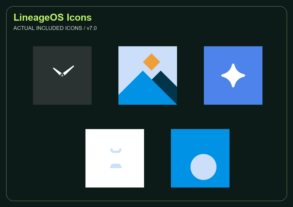 LineageOS Icons preview 2