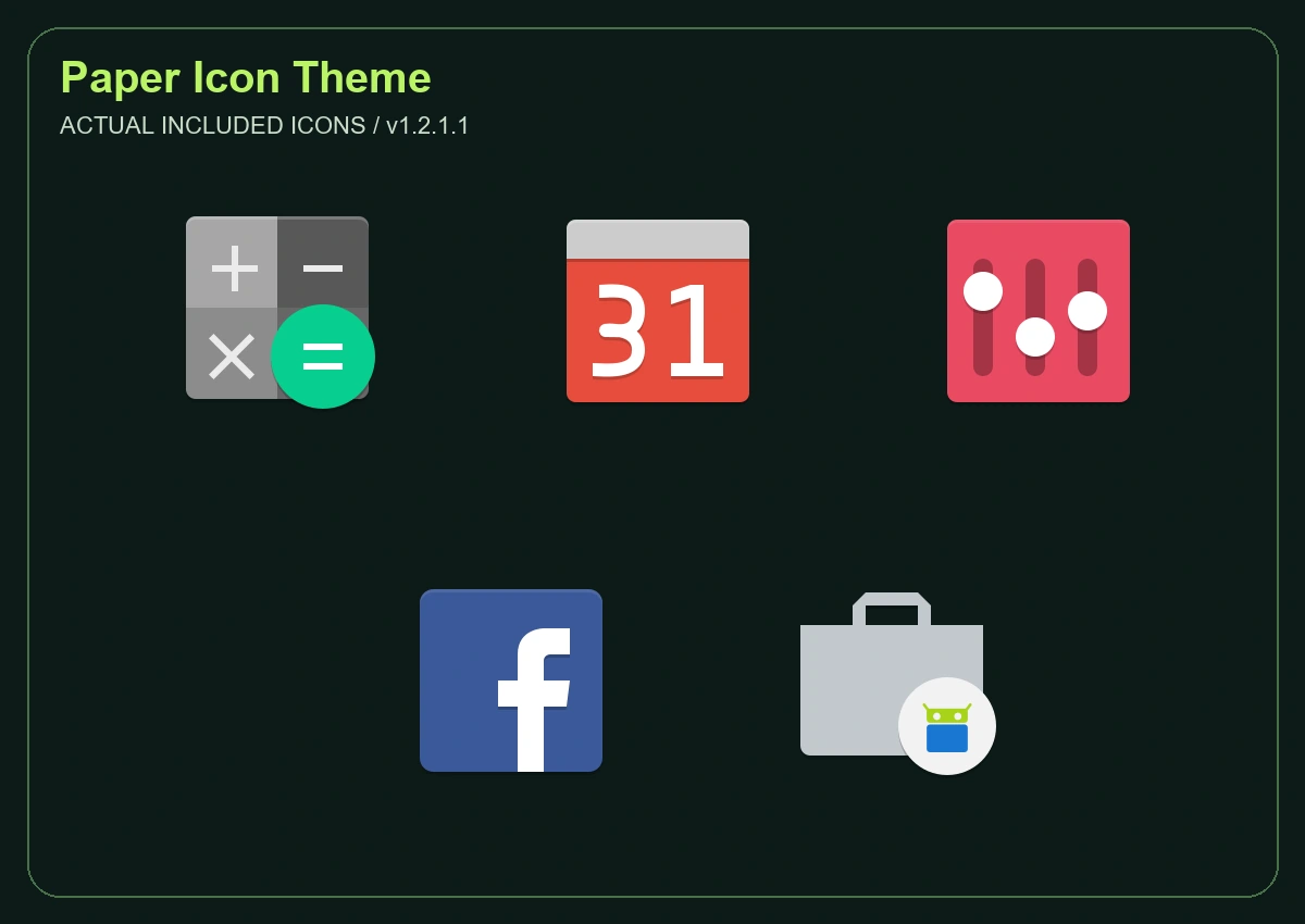 Paper Icon Theme preview 2