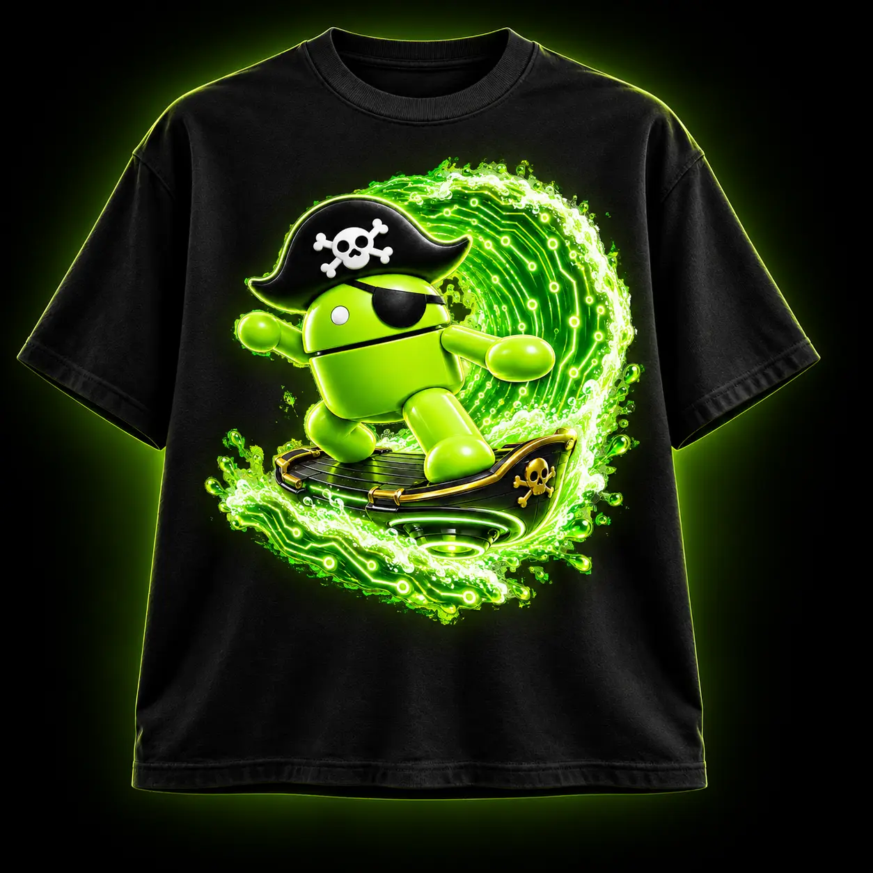 Circuit Surf DroidPirate Tee