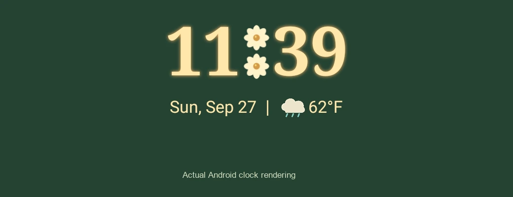 Petal Time clock