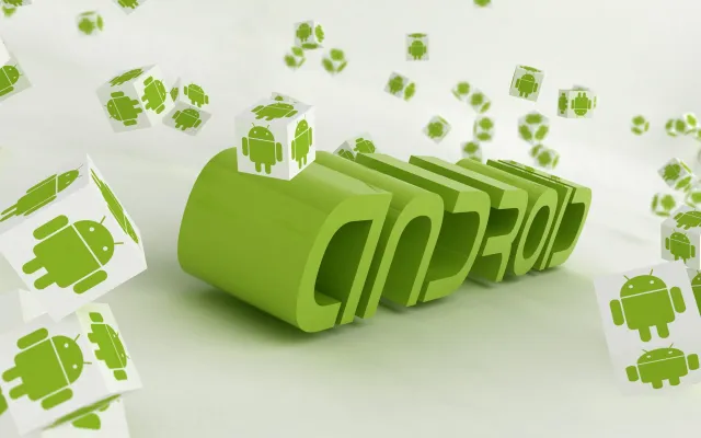 Android 3D Green Logo Wallpaper