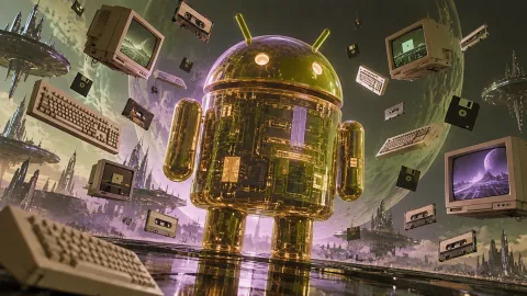 Android Amber Circuits — Retro Computing