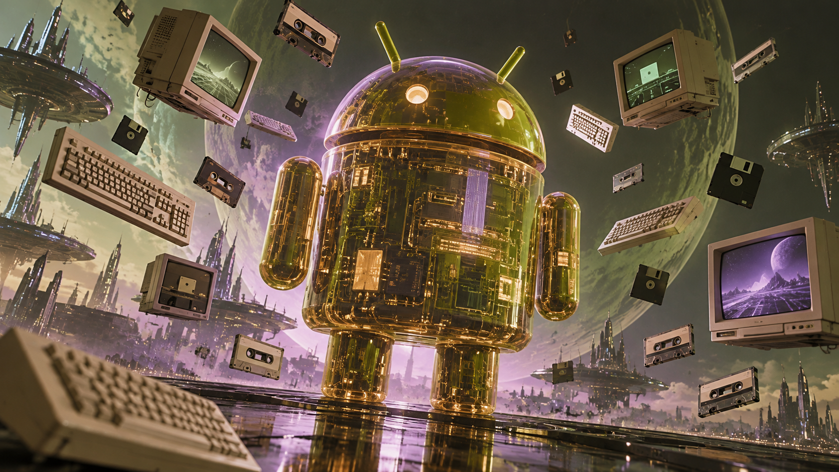 Android Amber Circuits — Retro Computing