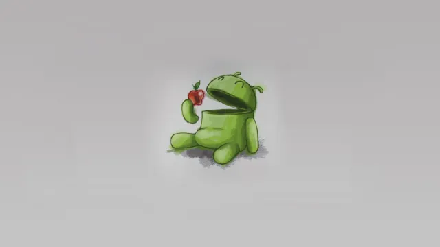 Android Apple Figurine Wallpaper