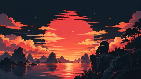 Android at Sunset’s Edge