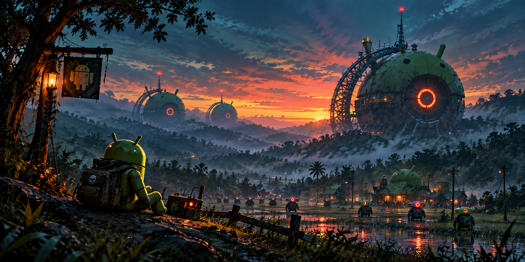 Android at the Sunset Valley