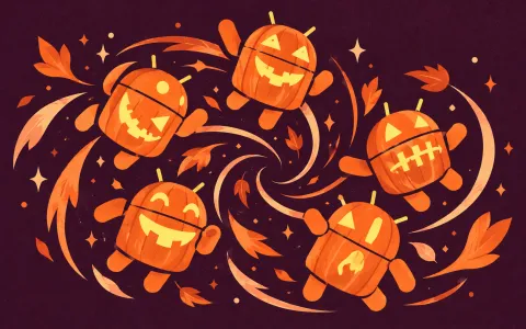Android Autumn Screenprint — Pumpkin Expressions