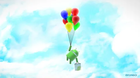Android Balloon Sky Wallpaper