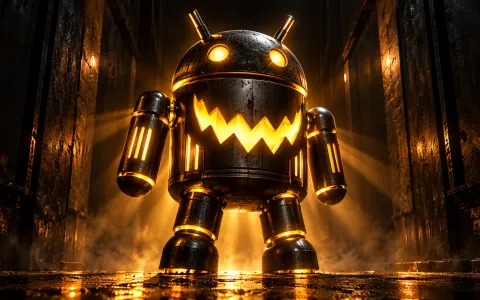 Android Black Steel Corridor — Black Gold Lantern