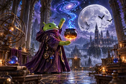 Android Celestial Alchemist — Moonlit Cauldron