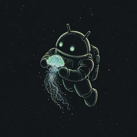Android Celestial Jellyfish — Luminous Cosmos