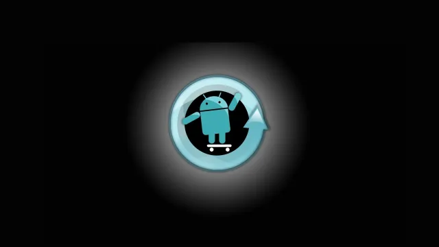 Android CyanogenMod Blue Wallpaper