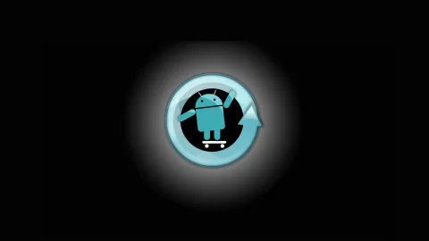 Android CyanogenMod Blue Wallpaper