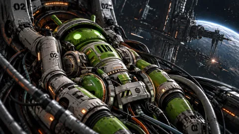 Android Docking Bay in Orbit