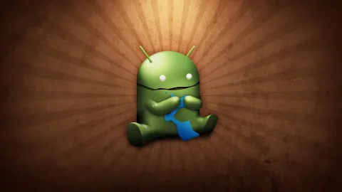 Android Eating Gadget Wallpaper