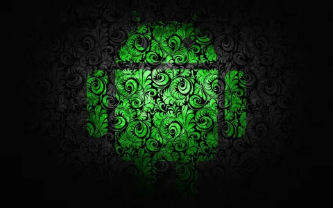 Android Floral Logo Wallpaper