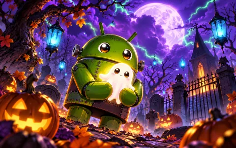 Android Frankenstein Ghost — Playful Halloween