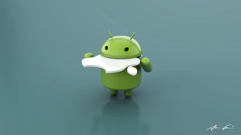 Android Funny Mascot Wallpaper