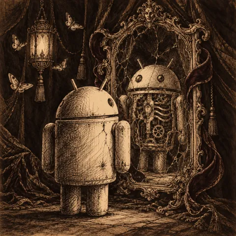 Android Haunted Mirror — Gothic Ink