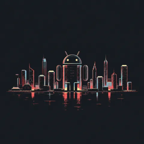 Android Landmark Skyline — Coral Skyline