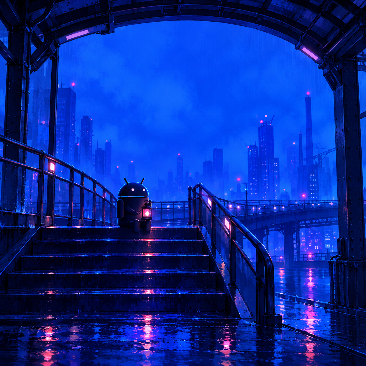 Android Lantern Steps — Blue Bridge
