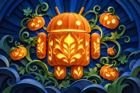 Android Layered Paper — Pumpkin Radiance