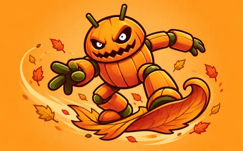 Android Leaf Skater — Pumpkin Mischief