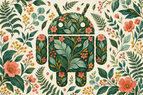 Android Leafy Gouache — Botanical