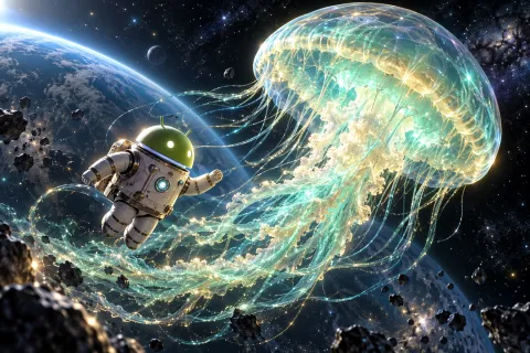 Android Luminous Jellyfish — Cosmic Jellyfish