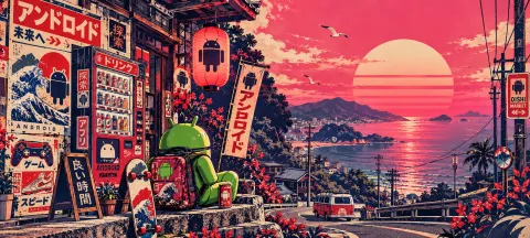 Android Market at Sunset