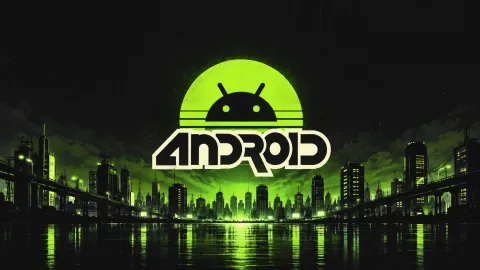 Android Neon Cityscape