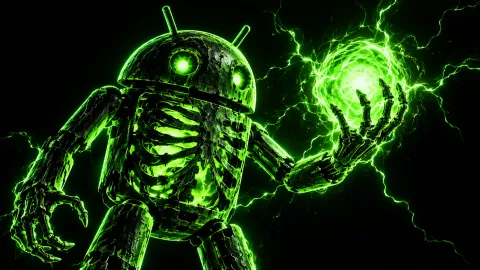Android Neon Skeleton — Neon Spectral