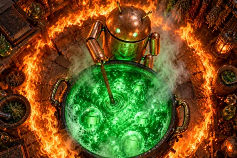 Android Overhead Copper Brew — Emerald Brew