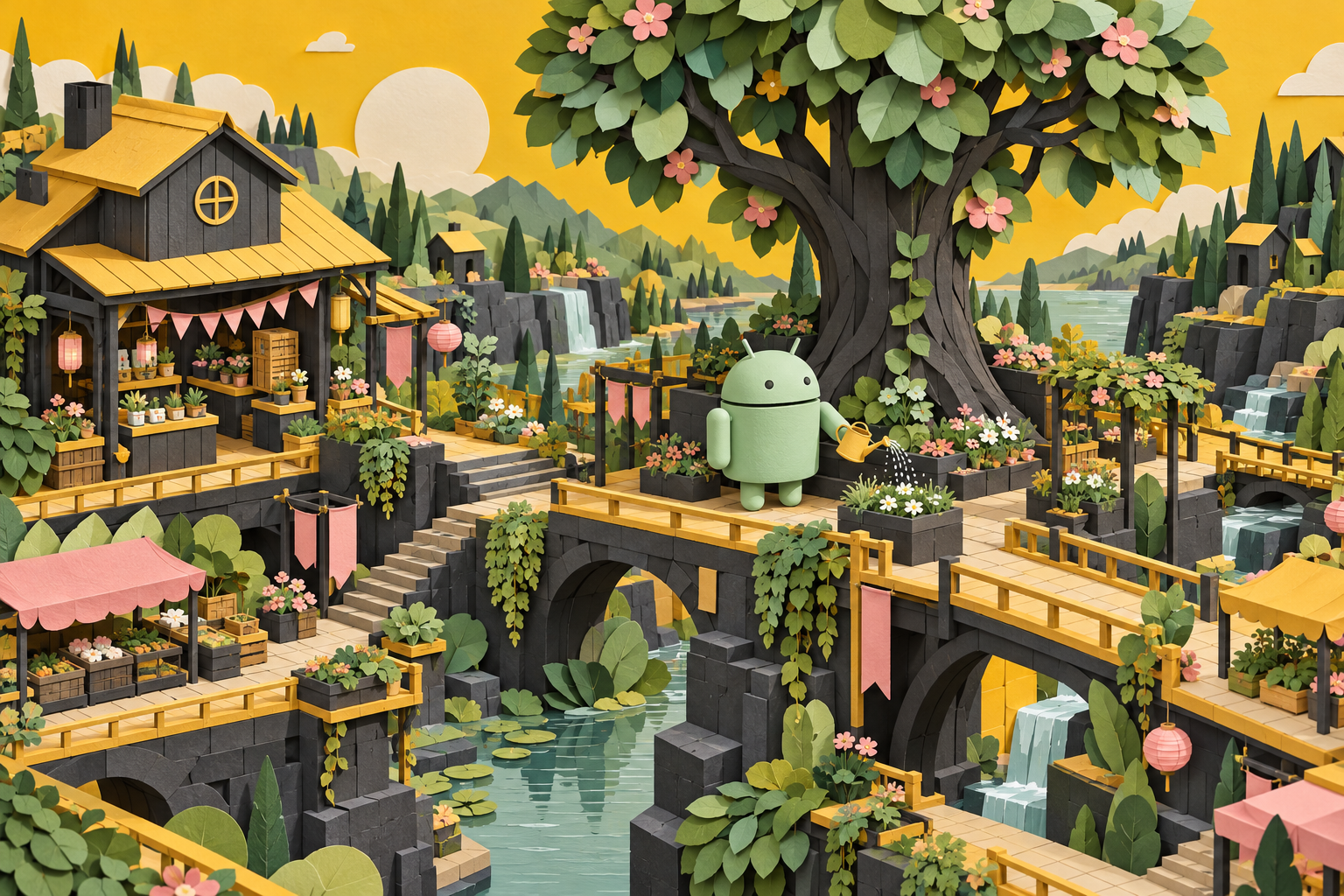 Android Paper Garden — Golden Market