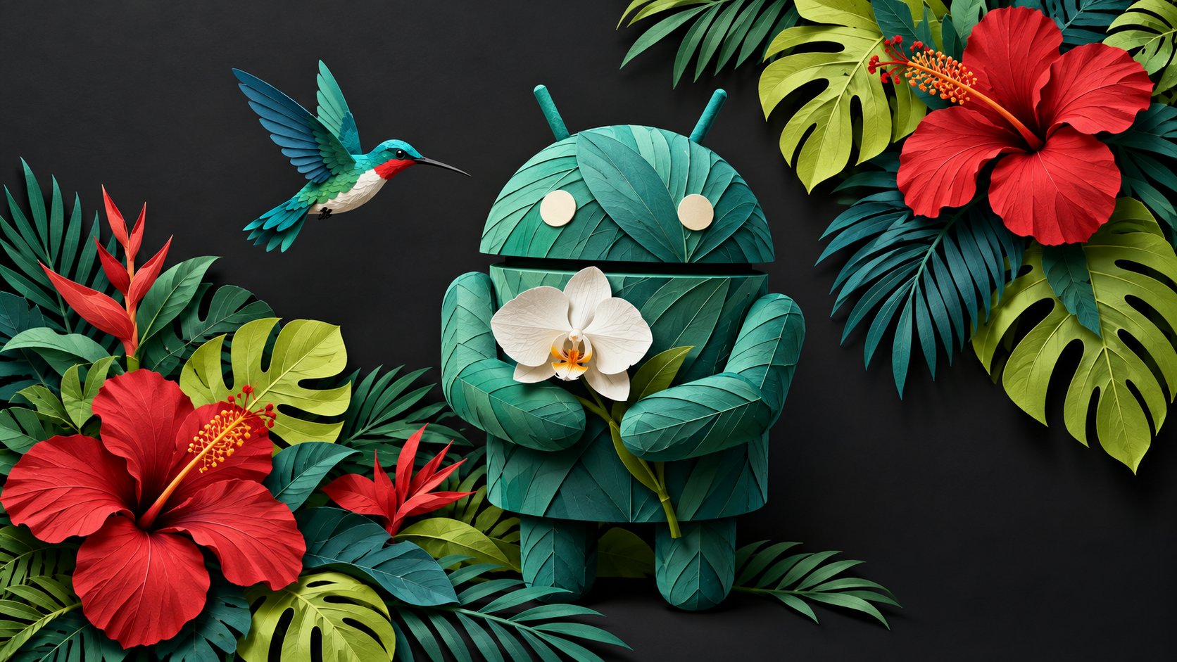 Android Paper Orchid — Tropical Floral