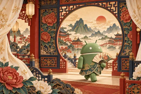 Android Paper Palace Fan — Silk Palace