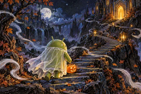 Android Pastel Ghost Stairway — Ghost Candy