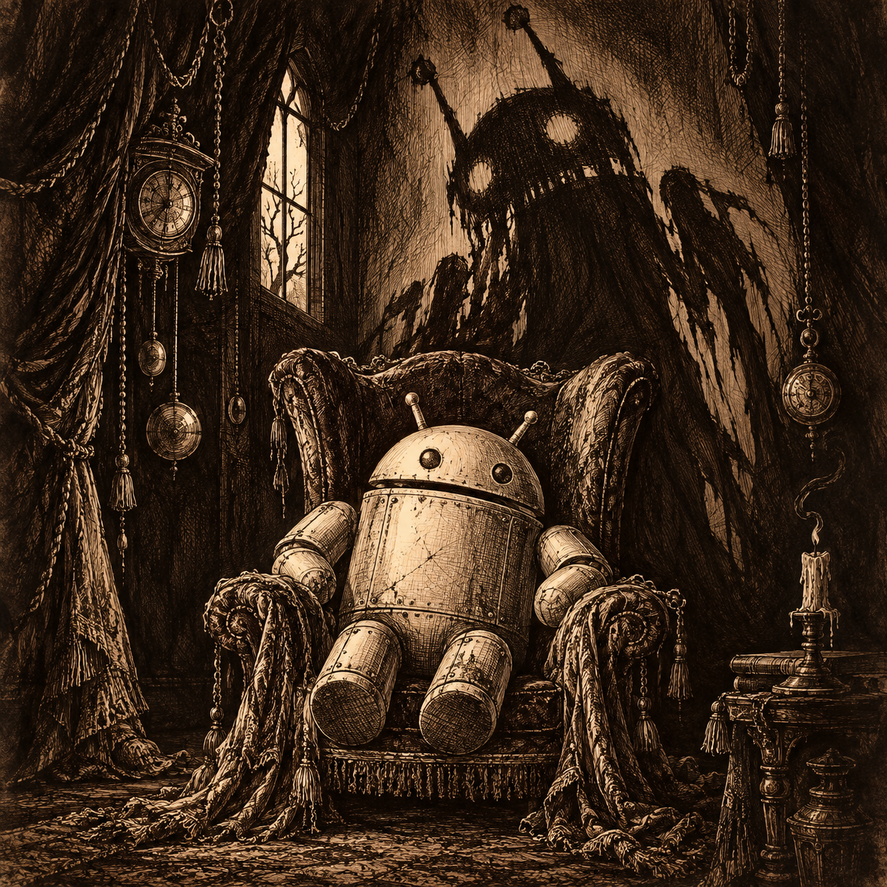 Android Phantom Shadow — Gothic Ink