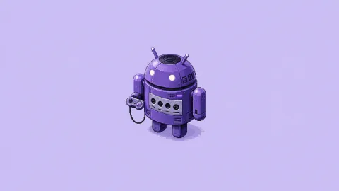 Android Pixel Console — Purple Retro Console