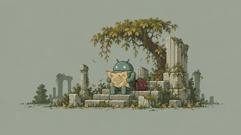 Android Pixel Map Reader — Mossy Pixel Ruins