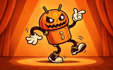 Android Retro Dancer — Pumpkin Mischief