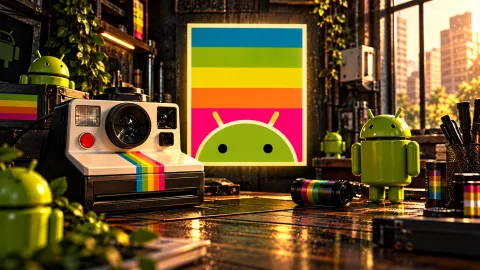 Android Retro Studio at Golden Hour