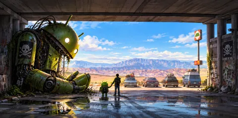 Android Road Trip Through the Desert