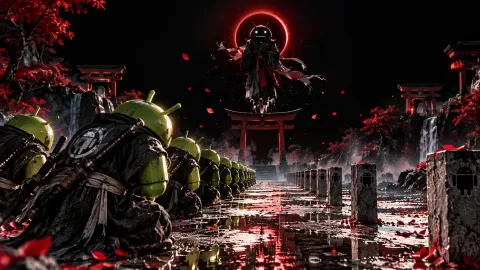 Android Ronin Shrine at Night Wallpaper #1540