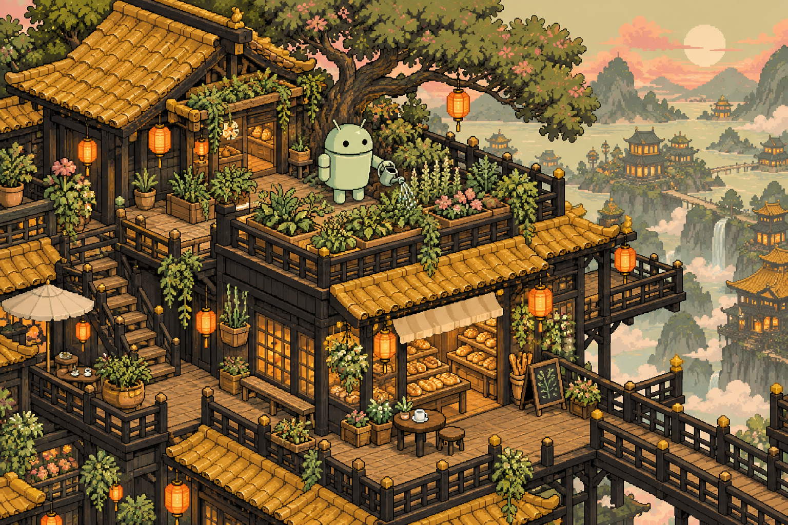 Android Rooftop Gardener — Golden Market