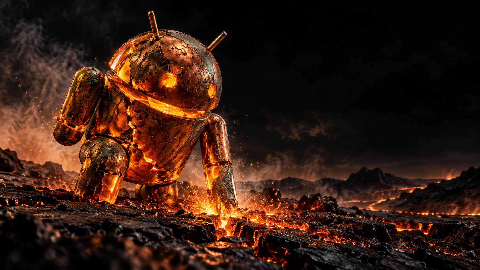 Android Scorched Copper — Charcoal Ember